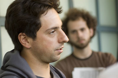 Sergey Brin and student