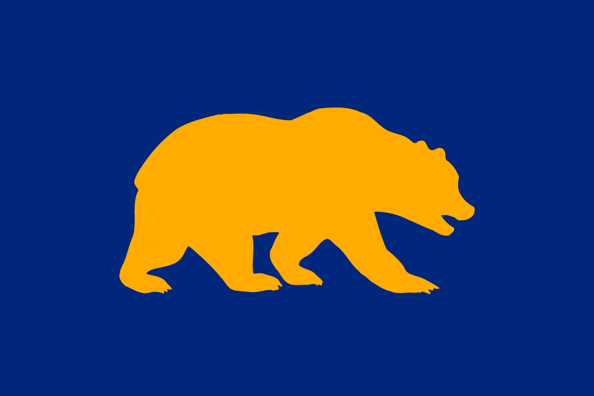 golden bear icon with a berkeley blue background