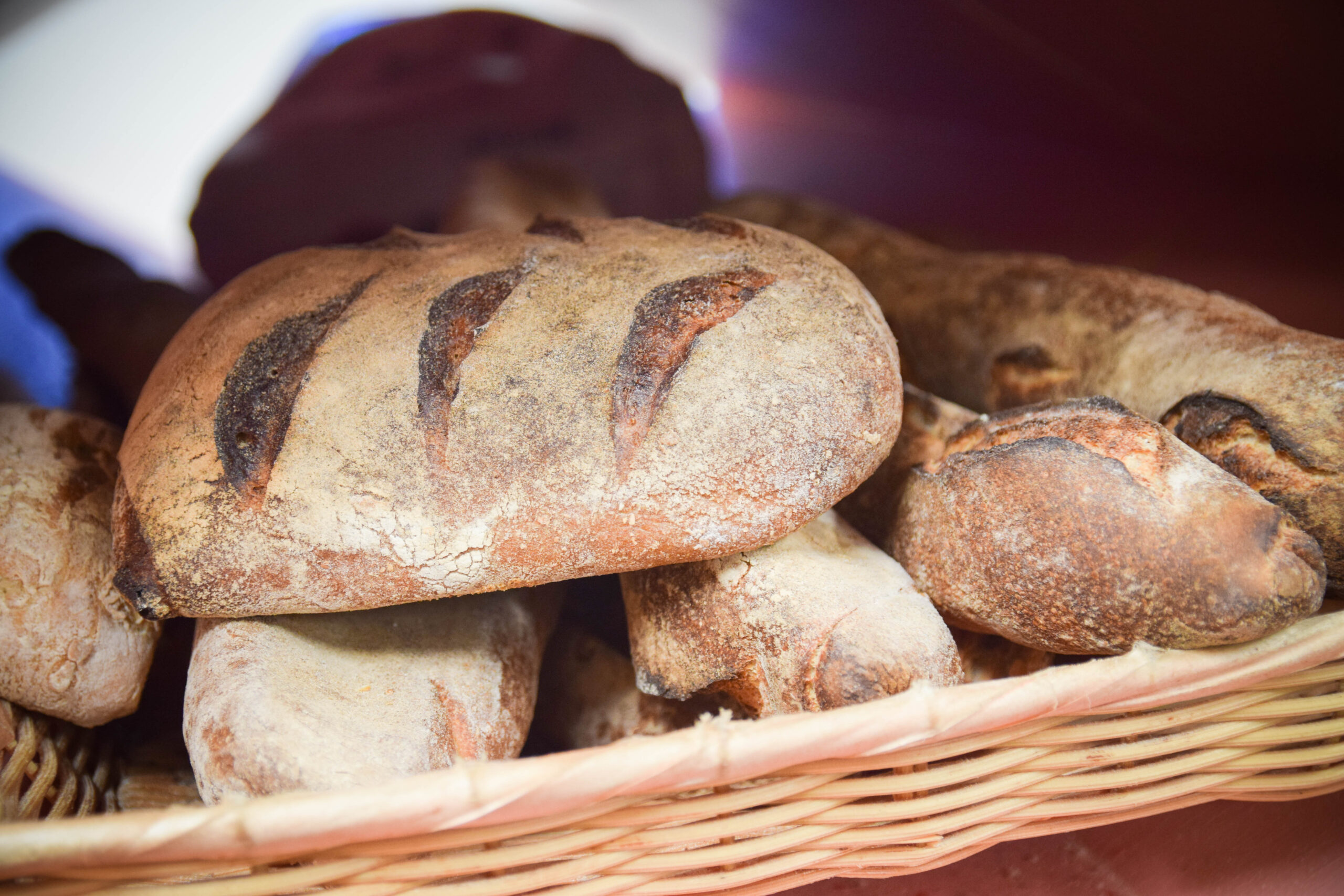 Basket with bread